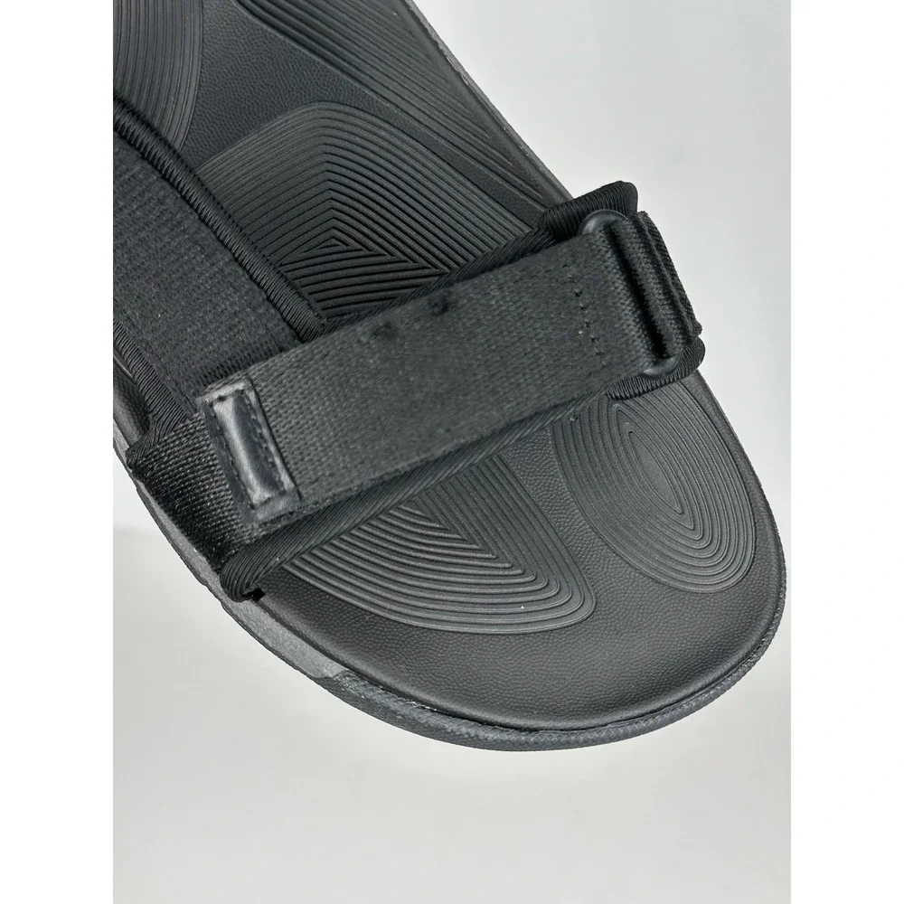 Bass Sporty Trek Sandals Black ‎ Strappy Sz 10